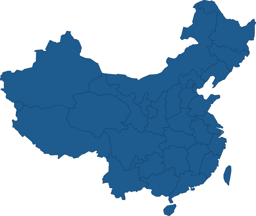 中国区域服务网络地图
